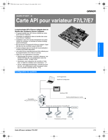 Manuel du propriétaire | Omron 3G3RV-P10ST-E Manuel utilisateur | Fixfr