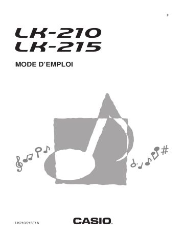 Manuel du propriétaire | Casio LK-210 Manuel utilisateur | Fixfr