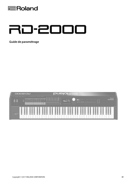 Roland RD-2000 Digital Piano Manuel utilisateur