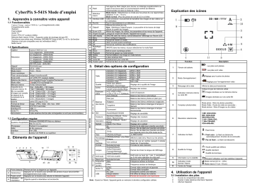 Mode d'emploi | Hip Street S-541S Manuel utilisateur | Fixfr