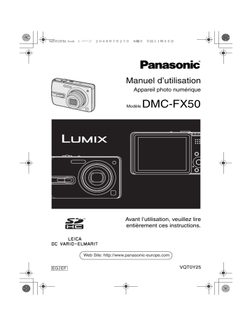 Panasonic DMC FX50 Manuel utilisateur | Fixfr