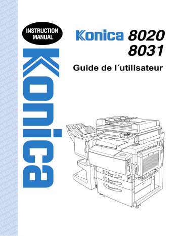 Manuel du propriétaire | Konica Minolta K 8020 8031 02 FR 7 1 1 Manuel utilisateur | Fixfr