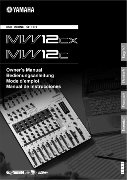 Yamaha MW12CX-MW12C Manuel utilisateur