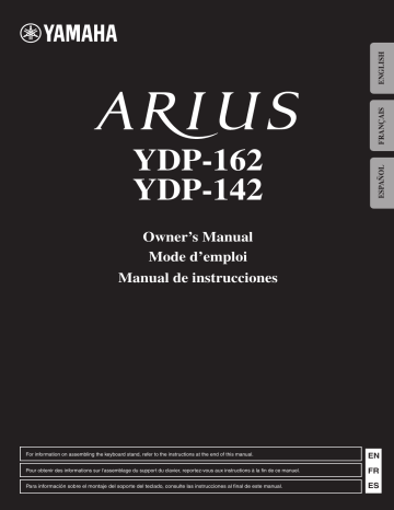 Manuel du propriétaire | Yamaha YDP-142 Manuel utilisateur | Fixfr