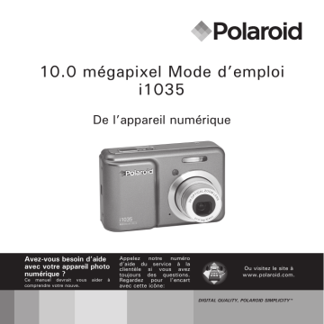 Manuel du propriétaire | Polaroid i1035 Manuel utilisateur | Fixfr