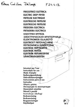 DeLonghi F 24412 Manuel utilisateur