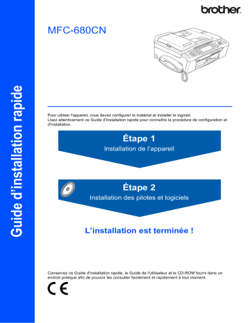 Manuel du propriétaire | Brother MFC-885CW Manuel utilisateur | Fixfr