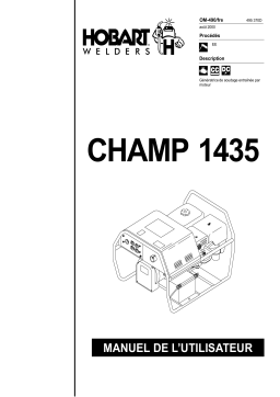 HobartWelders CHAMP 1435 HONDA Manuel utilisateur