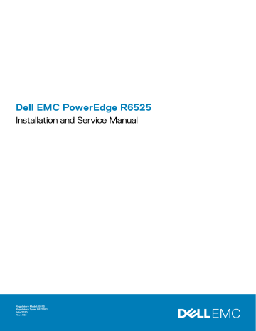 Dell PowerEdge R6525 server Manuel du propriétaire | Fixfr