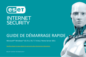 ESET Internet Security Guide de démarrage rapide | Fixfr