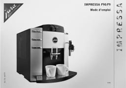 Jura IMPRESSA F9 Manuel utilisateur