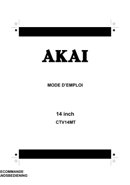 Akai CTV14MT Manuel utilisateur