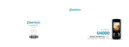 Pantech U4000 Manuel utilisateur