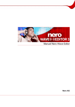 Nero Wave Editor 3 Manuel utilisateur