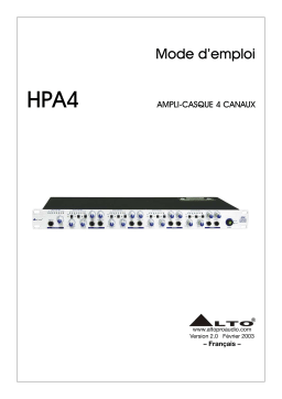 Alto HPA4 Manuel utilisateur