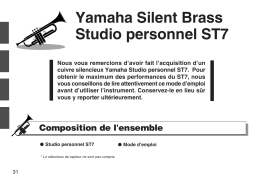 Yamaha SILENT BRASS PERSONAL STUDIO ST-7 Manuel utilisateur