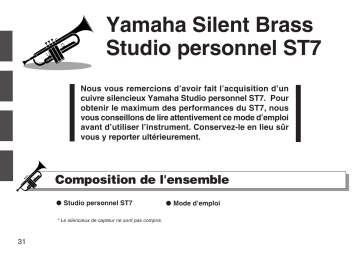 Manuel du propriétaire | Yamaha SILENT BRASS PERSONAL STUDIO ST-7 Manuel utilisateur | Fixfr