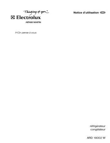 Manuel du propriétaire | ARTHUR MARTIN ARD18002W Manuel utilisateur | Fixfr