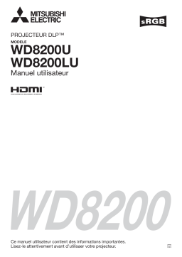 Mitsubishi WD8200LU Manuel utilisateur