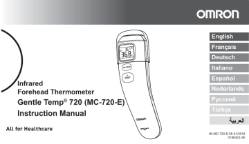 Omron Healthcare MC-720-E GentleTemp 720 Thermometer Manuel utilisateur | Fixfr