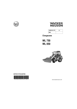 Wacker Neuson 850 All Wheel Steer loader Manuel utilisateur