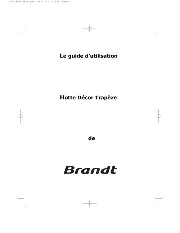 Manuel du propriétaire | Brandt AD229BE1 Manuel utilisateur | Fixfr