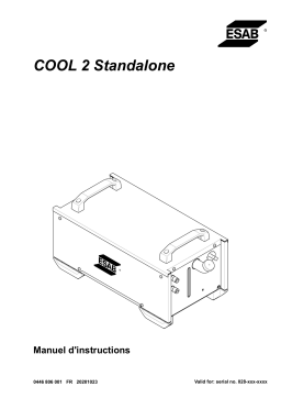 ESAB COOL 2 Standalone Manuel utilisateur