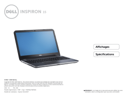 Dell Inspiron 15R 5521 laptop spécification