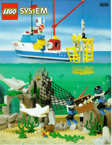 Guide d'installation | Lego 6558 SHARKS CAVE Manuel utilisateur | Fixfr