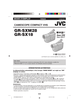 JVC GR SX18 Mode d'emploi