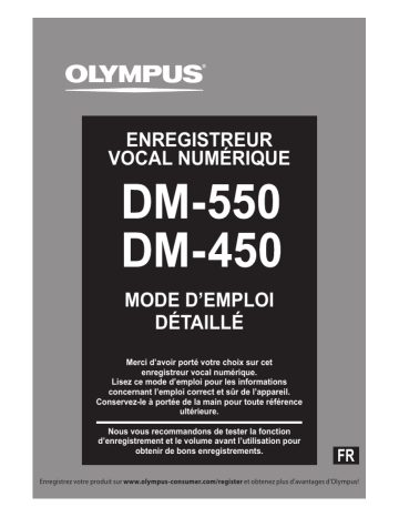 Manuel du propriétaire | Olympus DM-550 Manuel utilisateur | Fixfr