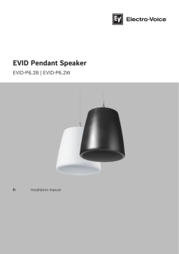 Electro-Voice EVID Pendant Speaker Guide d'installation