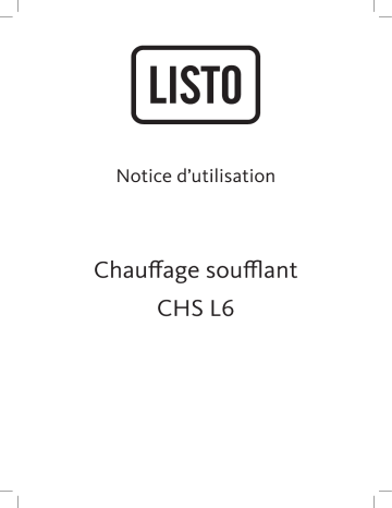 Manuel du propriétaire | Listo CHS L6 Manuel utilisateur | Fixfr