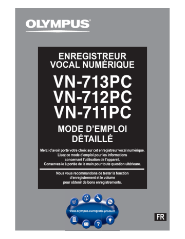 Manuel du propriétaire | Olympus VN-712PCVN-711PCVN-713PC Manuel utilisateur | Fixfr