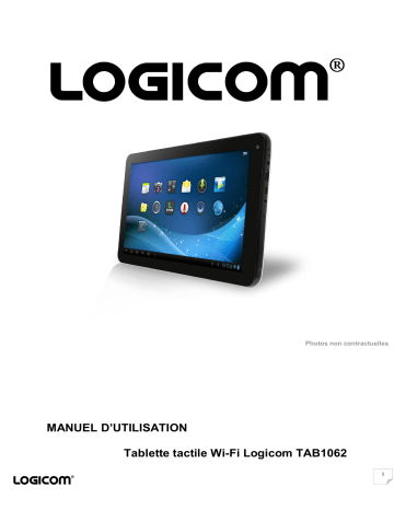 Manuel du propriétaire | Logicom TAB1062 Tablette Manuel utilisateur | Fixfr
