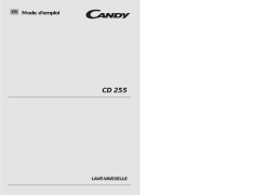 Candy CD 255 Manuel utilisateur