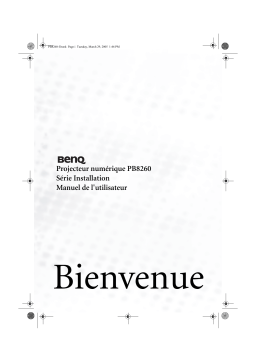 BenQ PB8260 Manuel utilisateur