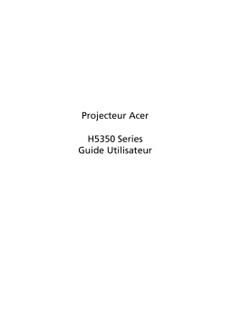 Acer H5350 Manuel utilisateur