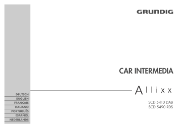 Manuel du propriétaire | Grundig Allixx SCD 5410 RDS Manuel utilisateur | Fixfr