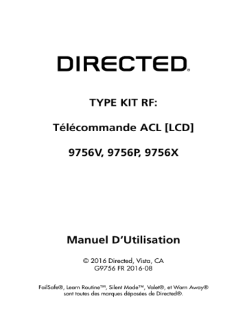 Manuel du propriétaire | Python 9756P Manuel utilisateur | Fixfr