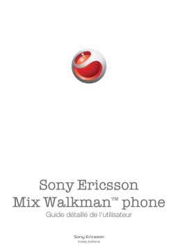 Sony Mix Walkman Phone Manuel utilisateur