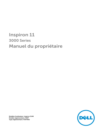 Dell Inspiron 3148 laptop Manuel du propriétaire | Fixfr