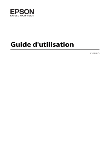 Manuel du propriétaire | Epson XP750 Manuel utilisateur | Fixfr