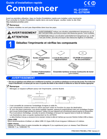 Manuel du propriétaire | Brother HL-2135W Manuel utilisateur | Fixfr