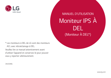 LG 34UC89G-B Manuel du propriétaire | Fixfr