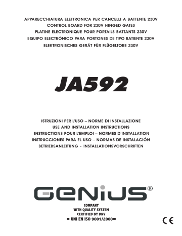 Mode d'emploi | Genius JA592 Manuel utilisateur | Fixfr