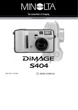 Konica Minolta DiMAGE S404 Manuel utilisateur