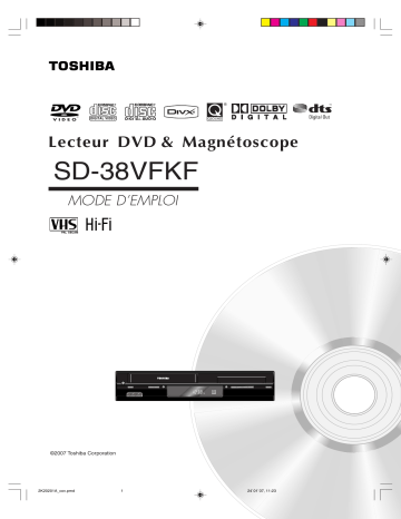 Manuel du propriétaire | Toshiba SD-38 VFKF Manuel utilisateur | Fixfr