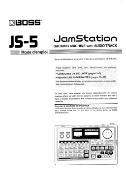 Boss JS-5 Manuel utilisateur