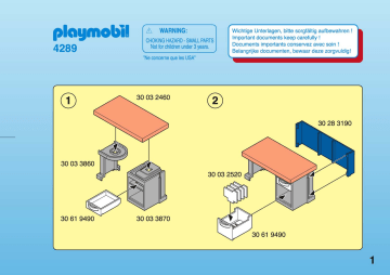 Manuel du propriétaire | Playmobil 4289 Manuel utilisateur | Fixfr